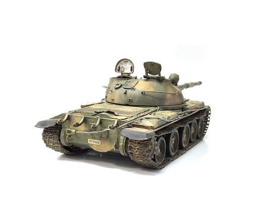 1/35 Танк Т-62 сирийской армии, битва за Дамаск 2012 года, готовая модель (авторская работа)