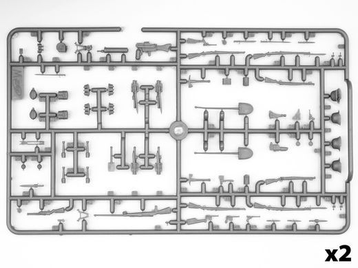 1/35 Він'єтка "Zum Angriff vorwarts!" з фігурами штурмової групи німецької армії та сегментом траншеї (ICM 35723), збірні пластикові
