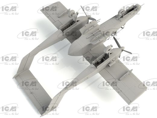 1/48 OV-10D+ Bronco легкий штурмовик и самолет наблюдения (ICM 48301), сборная модель