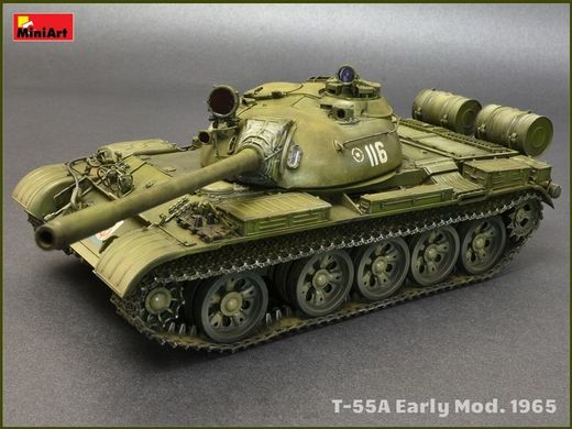 1/35 Танк Т-55А ранній зразка 1965 року (MiniArt 37057), збірна модель