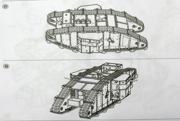 1/72 Mk.II "Female" британський танк, битва при Аррасі 1917 року (Master Box 72006), збірна модель