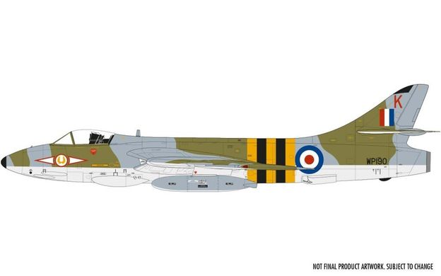 1/48 Літак Hawker Hunter F.4/F.5/J.34 (Airfix 09189) збірна модель