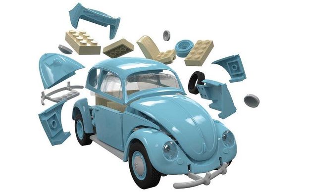 Автомобиль VW Beetle (Airfix Quick Build J6015) простая сборная модель для детей