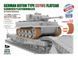 1/35 Німецька 80-тонна залізнична платформа Type SSyms Schwerer Platformwagen ранньої версії + транспортувальні траки для Tiger I (T-Model TB101), збірна модель