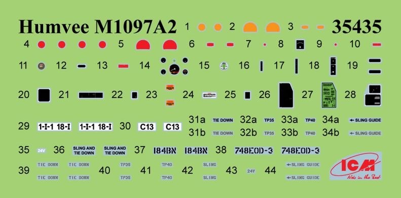 1/35 HMMWV M1097A2 Humvee армейский автомобиль (ICM 35435), сборная модель