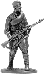 54 мм Рядовой Стрелковых частей Красной Армии, СССР 1941-43 годов (EK Castings WWII-27), коллекционная оловянная миниатюра