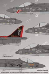 1/72 Декаль для самолета AV-8B Harrier II/II+ "The Dark Harriers" (Authentic Decals 7262)