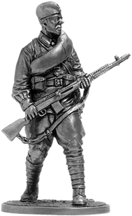 54 мм Рядовой Стрелковых частей Красной Армии, СССР 1941-43 годов (EK Castings WWII-27), коллекционная оловянная миниатюра