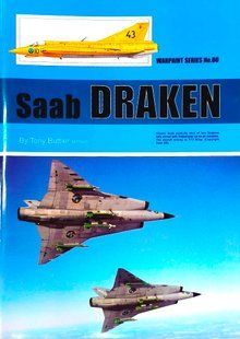 Монографія "Saab Draken. Warpaint Series 80" by Tony Buttler (англійською мовою)