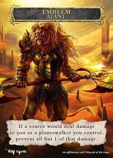Emblem Ajani Steadfast #2 Token Magic: the Gathering (Токен) GnD Cards
