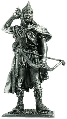 54 мм Греческий лучник, 5 век до н.э., оловянная миниатюра (EK Castings A189)