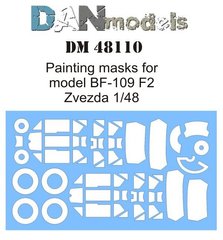 1/48 Покрасочные маски для Messerschmitt Bf-109F-2, для моделей Zvezda (DANmodels DM 48110)