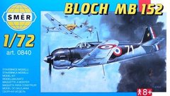 1/72 Bloch MB.152 французький винищувач (Smer 0840), збірна модель