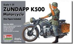 1/35 Zundapp K500 германский мотоцикл + фигурка (Vulcan 56003) сборная модель