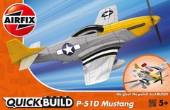Американский истребитель Mustang P-51D (Airfix Quick Build J-6016) простая сборная модель для детей