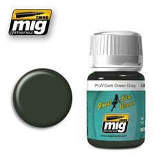 A.MIG-1608 PANEL LINE WASH DARK GREEN GREY Ammo of Mig Jimenez Смывка темная зелено-серая, 35 мл