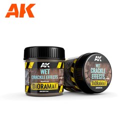Ефект вологої розтрісканої поверхні (кракелюр), Diorama Series, акрилова паста, 100 мл (AK Interactive AK8034 Wet Crackle Effects)