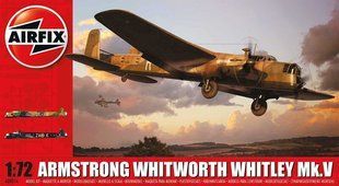 1/72 Armstrong Whitworth Whitley Mk.V британский бомбардировщик (Airfix 08016) сборная модель
