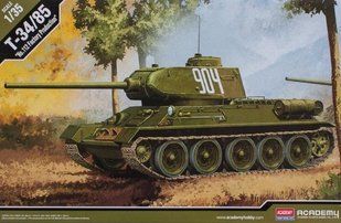 1/35 Т-34/85 производства 112-го завода, советский средний танк (Academy 13290) сборная модель