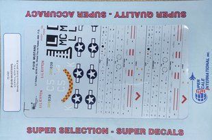 1/72 Декаль для P-51B Mustang: 357 FG "Li'l Kitten", 20 FG "Shoot You're Faded" (Super Scale Decals 72-687)