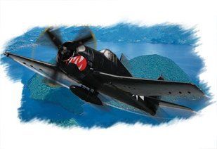 1/72 Grumman F6F-5 Hellcat американский палубный самолет (HobbyBoss 80260) сборная модель