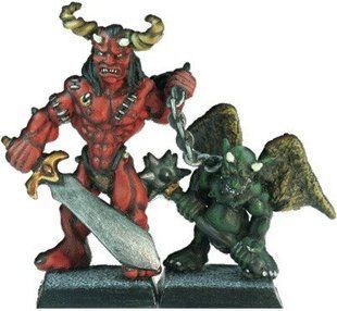 Fenryll Miniatures - Master Demon and Slave - FNRL-FM51