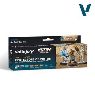 Набір фарб "Wizkids: Protectors of Virtue", 8 фарб по 8 мл, акрилові (Vallejo 80252 Paint Set)