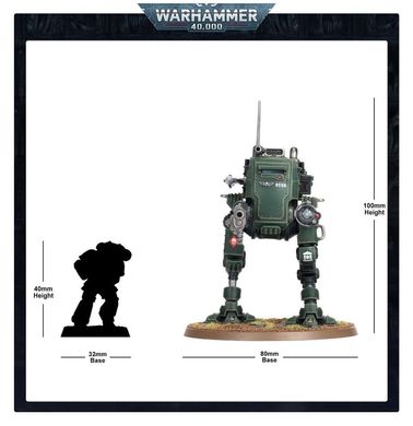 Astra Militarum Armoured Sentinel, крокуючий танк Warhammer 40000, збірний пластиковий (Games Workshop 47-12)