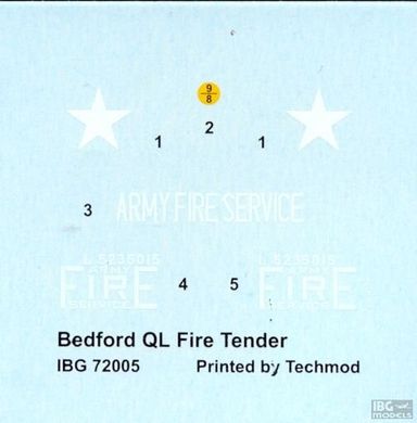 1/72 Bedford QL британский армейский пожарный автомобиль (IBG Models 72005) сборная модель