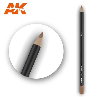 Олівець для везерінгу та ефектів "Мідь" (AK Interactive AK10037 Weathering pencils COPPER)
