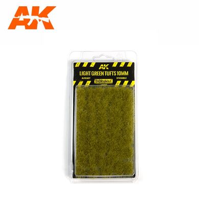 Пучки светло-зеленой травы, высота 10 мм, лист 140х90 мм (AK Interactive AK8127 Light green tufts)