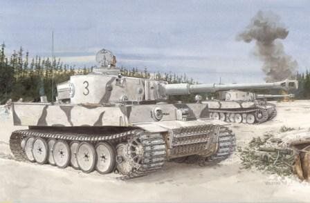 1/35 Pz.Kpfw.VI ausf.E Tiger I (s.Pz.Abt.502, Ленинград) (Dragon 6600)