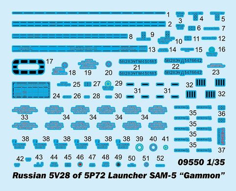 1/35 ЗРК С-200 Ангара зенитно-ракетный комплекс (Trumpeter 09550), сборная модель