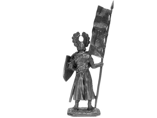54мм Рыцарь-минезингер, XIV век, коллекционная оловянная миниатюра