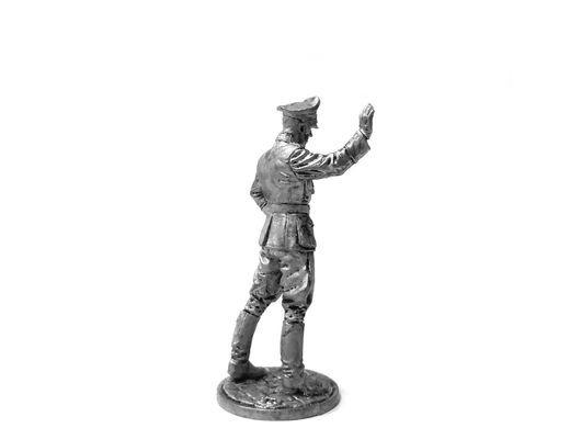 54 мм Обер-лейтенант фельджандармерії Вермахту, Німеччина 1940-45 років (EK Castings WWII-42), колекційна олов'яна мініатюра