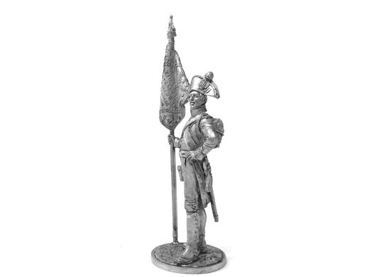 54 мм Старший сержант орлоносець 4-го лінійного полку, Франція 1805 року (EK Castings Nap-76), колекційна олов'яна мініатюра