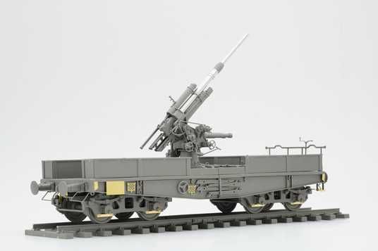 1/35 Німецька 88-мм зенітна гармата Flak-36 на залізничній