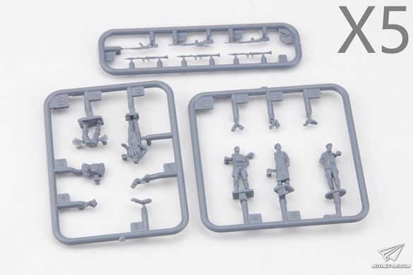 1/72 Набір фігур "Middle East Military Man Set", 25 фігур зі зброєю (T-Model TK7312), збірні пластикові