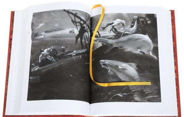 Книга "Двадцать тысяч лье под водой" Жюль Верн. С иллюстрациями Зденека Буриана
