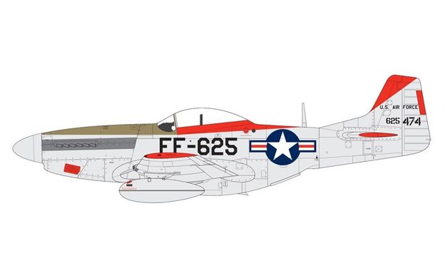 1/48 North American F-51D Mustang американский истребитель (Airfix 05136) сборная модель