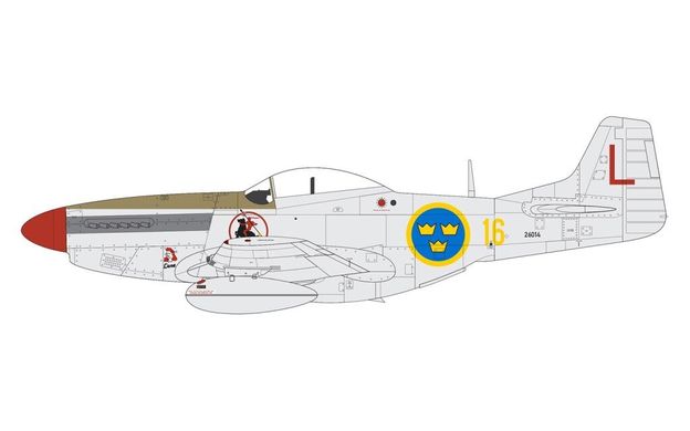 1/48 North American F-51D Mustang американский истребитель (Airfix 05136) сборная модель