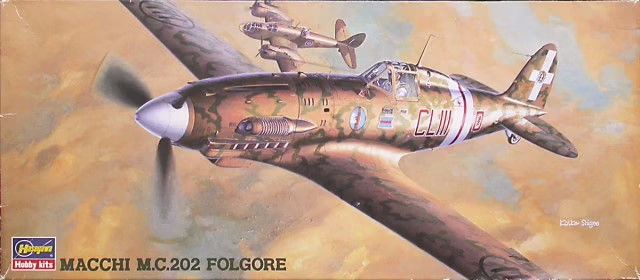 1/72 Macchi M.C.202 Folgore итальянский истребитель (Hasegawa 51302), сборная модель