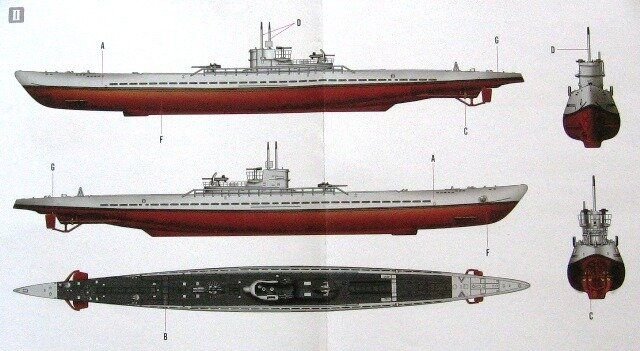 1/350 Type lX-C U-Boat німецький підводний човен (HobbyBoss 83508), збірна модель