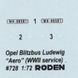 1/72 Opel Blitzbus Ludewig "Aero" (Roden 728) сборная модель