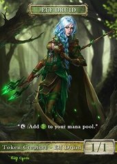 Elf Druid #3 Token Magic: the Gathering (Токен) GnD Cards
