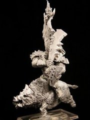 Орки и Гоблины (Orcs and Goblins) - Orc Standardbearer Boar Rider - GameZone Miniatures GMZN-04-22