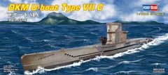 1/700 U-boat Type VIIC германская подводная лодка (HobbyBoss 87009) сборная модель
