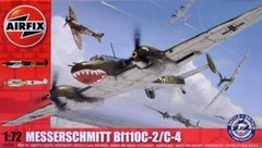 1/72 Messerschmitt Bf-110C-2/C-4 германский тяжелый истребитель (Airfix 03080) сборная модель