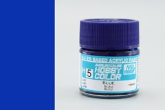 Синяя глянцевая, акриловая краска Hobby Color, 10 мл (Gunze Sangyo Mr. Hobby H5 Gloss Blue)