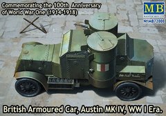 1/72 Austin Mk.IV, британский бронеавтомобиль Первой мировой войны (2-в-1) (Master Box 72008)